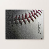 Ihr Name Nah-up Baseball - Sportart Puzzle (Horizontal)