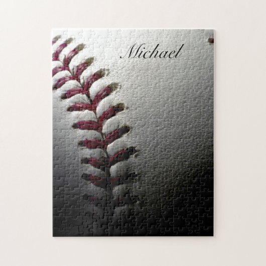 Ihr Name Nah-up Baseball - Sportart Puzzle (Vertikal)
