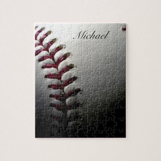 Ihr Name Nah-up Baseball - Sportart Puzzle (Vertikal)