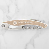 Ihr Name oder Bootname Vintag Nautic Kellnermesser (Vorderseite)