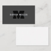 Ihr Name oder Ihr Firmenname | Modern Masculine Gr Begleitkarte (Vorne/Hinten)