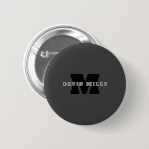 Ihr Name oder Ihr Firmenname   Modern Masculine Gr Button
