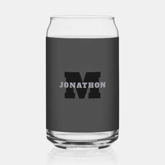 Ihr Name oder Ihr Firmenname | Modern Masculine Gr Dosenglas (Vorderseite)