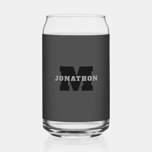 Ihr Name oder Ihr Firmenname | Modern Masculine Gr Dosenglas (Rückseite)