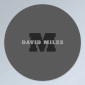 Ihr Name oder Ihr Firmenname | Modern Masculine Gr Etiketten