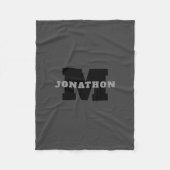 Ihr Name oder Ihr Firmenname | Modern Masculine Gr Fleecedecke (Vorderseite)