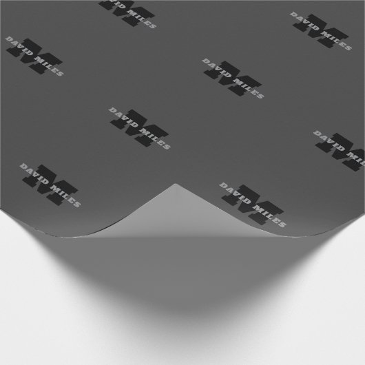 Ihr Name oder Ihr Firmenname | Modern Masculine Gr Geschenkpapier (Ecke)