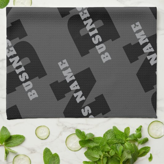 Ihr Name oder Ihr Firmenname | Modern Masculine Gr Geschirrtuch (Gefaltet)