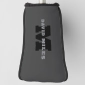 Ihr Name oder Ihr Firmenname | Modern Masculine Gr Golf Headcover (Rotieren 90)