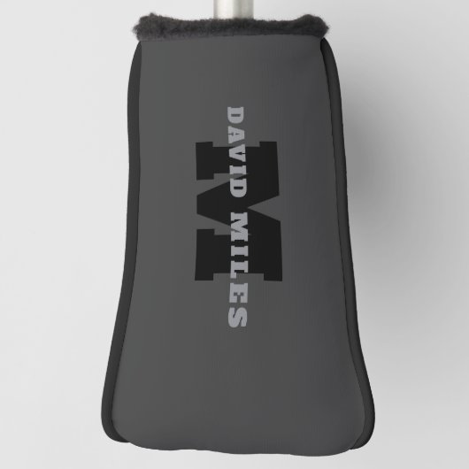 Ihr Name oder Ihr Firmenname | Modern Masculine Gr Golf Headcover (Rotieren 90)