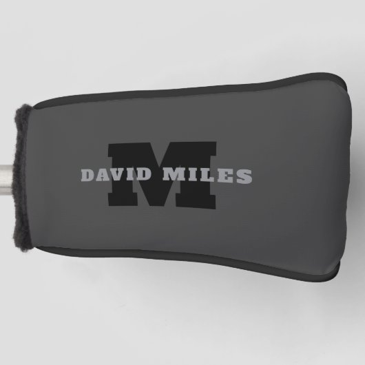 Ihr Name oder Ihr Firmenname | Modern Masculine Gr Golf Headcover (Vorderseite)