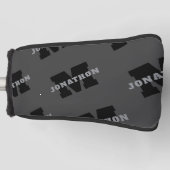 Ihr Name oder Ihr Firmenname | Modern Masculine Gr Golf Headcover (Vorderseite)