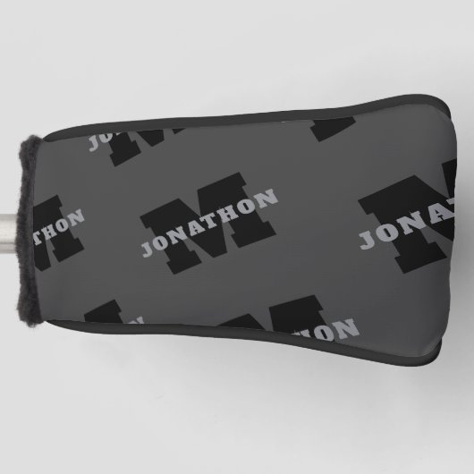 Ihr Name oder Ihr Firmenname | Modern Masculine Gr Golf Headcover (Vorderseite)