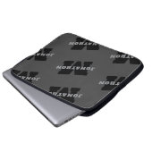 Ihr Name oder Ihr Firmenname | Modern Masculine Gr Laptopschutzhülle (Vorne Knopf)