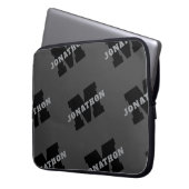 Ihr Name oder Ihr Firmenname | Modern Masculine Gr Laptopschutzhülle (Vorderseite Links)