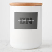 Ihr Name oder Ihr Firmenname | Modern Masculine Gr Lebensmitteletikett (Vorderseite)