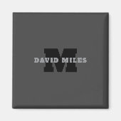 Ihr Name oder Ihr Firmenname | Modern Masculine Gr Magnet (Vorne)