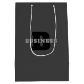 Ihr Name oder Ihr Firmenname | Modern Masculine Gr Mittlere Geschenktüte (Rückseite)