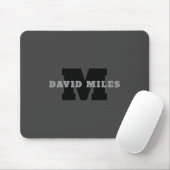Ihr Name oder Ihr Firmenname | Modern Masculine Gr Mousepad (Mit Mouse)