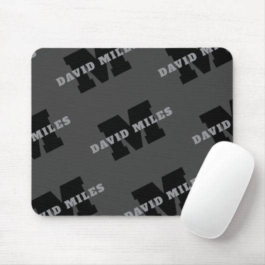 Ihr Name oder Ihr Firmenname | Modern Masculine Gr Mousepad (Mit Mouse)