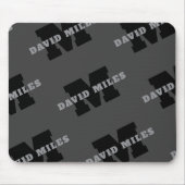 Ihr Name oder Ihr Firmenname | Modern Masculine Gr Mousepad (Vorne)