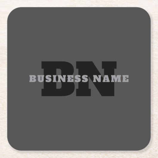 Ihr Name oder Ihr Firmenname | Modern Masculine Gr Rechteckiger Pappuntersetzer (Vorderseite)