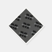 Ihr Name oder Ihr Firmenname | Modern Masculine Gr Serviette (Ecke)