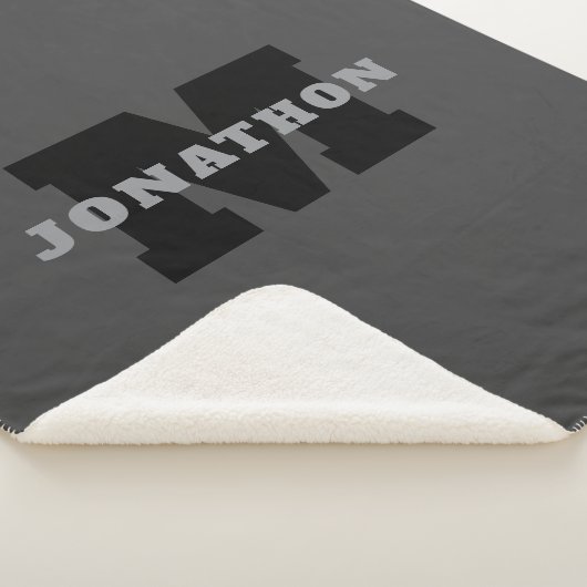 Ihr Name oder Ihr Firmenname | Modern Masculine Gr Sherpadecke (3/4)