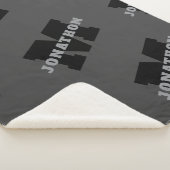 Ihr Name oder Ihr Firmenname | Modern Masculine Gr Sherpadecke (3/4)