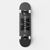 Ihr Name oder Ihr Firmenname | Modern Masculine Gr Skateboard (Vorderseite)
