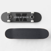 Ihr Name oder Ihr Firmenname | Modern Masculine Gr Skateboard (Horizontal)
