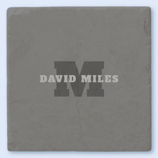 Ihr Name oder Ihr Firmenname | Modern Masculine Gr Steinuntersetzer