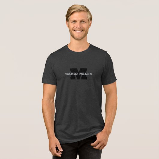 Ihr Name oder Ihr Firmenname | Modern Masculine Gr Tri-Blend Shirt (Vorderseite voll)