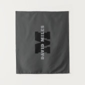 Ihr Name oder Ihr Firmenname | Modern Masculine Gr Wandteppich (Vorderseite)