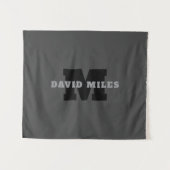 Ihr Name oder Ihr Firmenname | Modern Masculine Gr Wandteppich (Vorderseite (Horizontal))