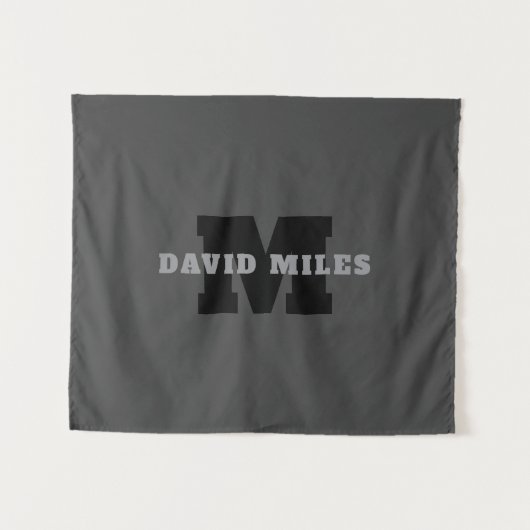 Ihr Name oder Ihr Firmenname | Modern Masculine Gr Wandteppich (Vorderseite (Horizontal))