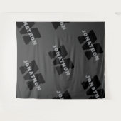 Ihr Name oder Ihr Firmenname | Modern Masculine Gr Wandteppich (Vorderseite (Horizontal))