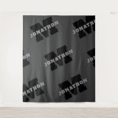 Ihr Name oder Ihr Firmenname | Modern Masculine Gr Wandteppich (Vorderseite)