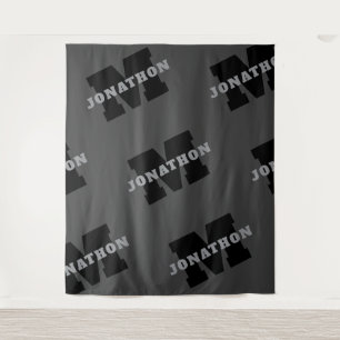 Ihr Name oder Ihr Firmenname Modern Masculine Gr Wandteppich