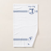 Ihr Name oder Ihr Schiff Nautical Classic Lighthou Badhandtuch Set (Handtuch)