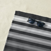 Ihr Name oder Ihr Seepferd Schiff Grau White Strip Strandtuch (Beispiel)