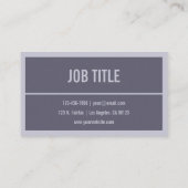 Ihr Name oder Ihr Unternehmen | Hazy Lila/Lavendel Visitenkarte (Rückseite)