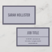 Ihr Name oder Ihr Unternehmen | Hazy Lila Lavender Visitenkarte (Vorne/Hinten)