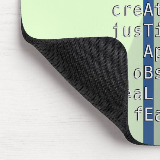 Ihr Name oder Ihre Nachricht mit Crosswords? grün Mousepad (Ecke)