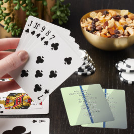 Ihr Name oder Ihre Nachricht mit Crosswords? grün Spielkarten