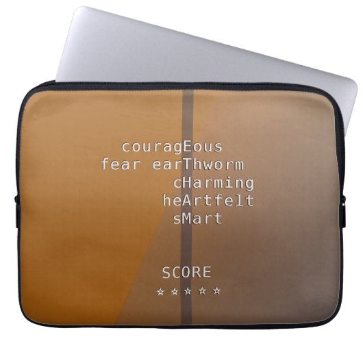 Ihr Name oder Ihre Nachricht mit Crosswords? über  Laptopschutzhülle (Vorderseite)