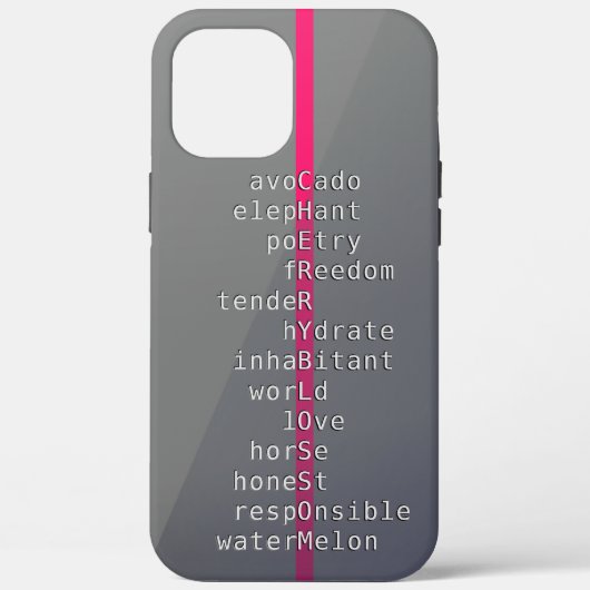 Ihr Name oder Ihre Nachricht mit Kreuzworträtsel? Case-Mate iPhone Hülle (Rückseite)