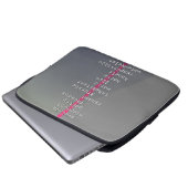 Ihr Name oder Ihre Nachricht mit Kreuzworträtsel? Laptopschutzhülle (Vorne Knopf)