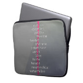 Ihr Name oder Ihre Nachricht mit Kreuzworträtsel? Laptopschutzhülle (Vorderseite Links)