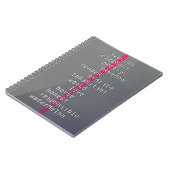 Ihr Name oder Ihre Nachricht mit Kreuzworträtsel?  Notizblock (Linke Seite)